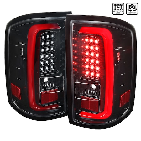 Spec-D Tuning 14-16 GMC Sierra LED Tail Lights LT-SIE14BKLED-TM